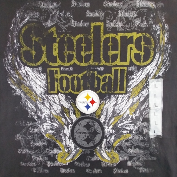 Team Apparel Other - Pittsburg Steelers NWT Team Apparel NFL Mens Large T Shirt Embroidered Logo